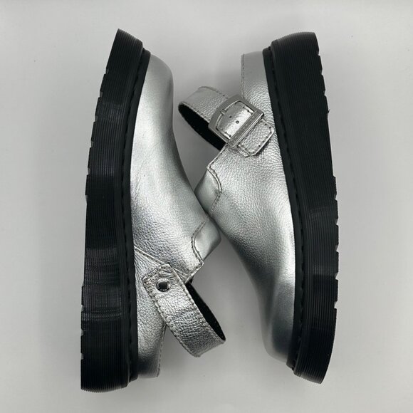 Women's Dr. Marten's Laketen Size 9 Metallic Leather Sling Back Shoes - Picture 7 of 10